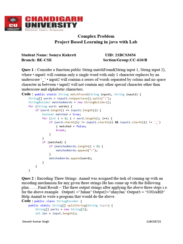 Java Complex Som | PDF | String (Computer Science) | Boolean Data Type