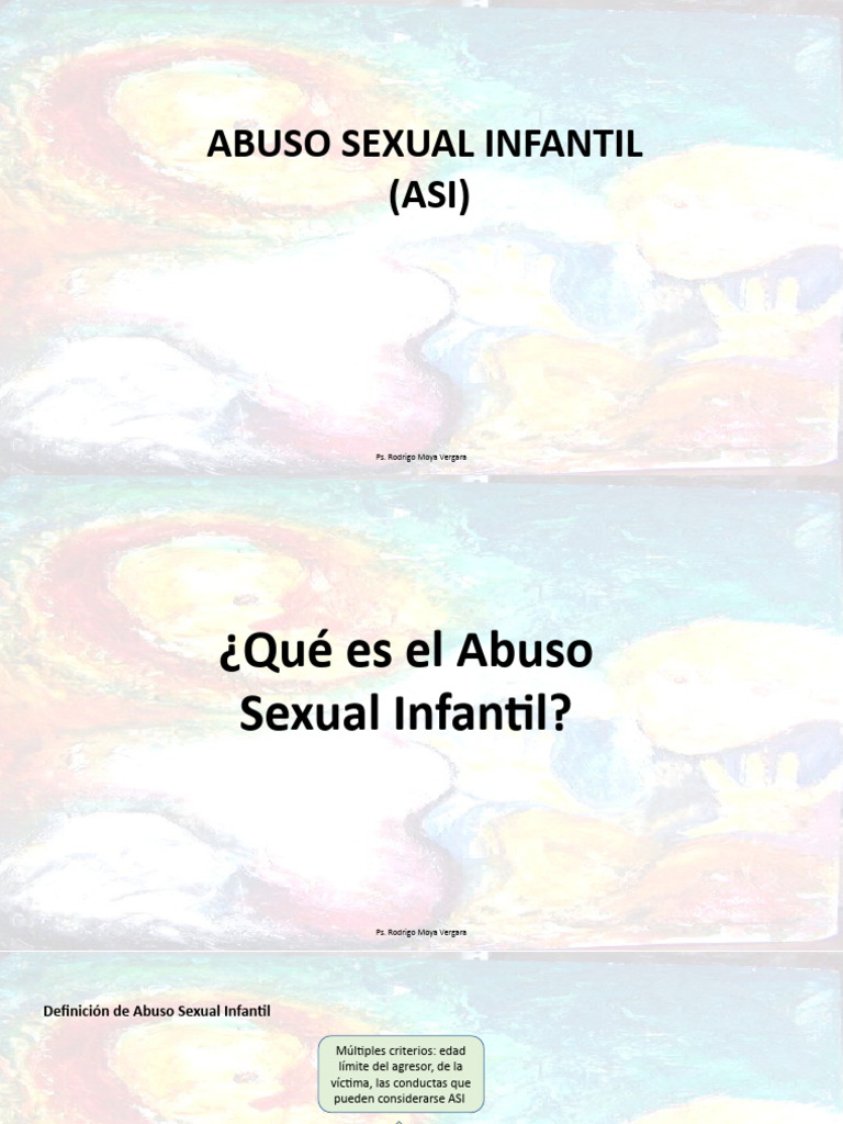 Definición y Consecuencias del Abuso Sexual Infantil | PDF | Abuso ...