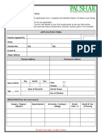 Application Form-PAUSHAK