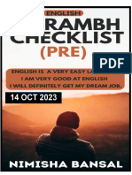English Pre Aarambh Checklist by Nimisha Mam 14 Oct 2023 Docx 1