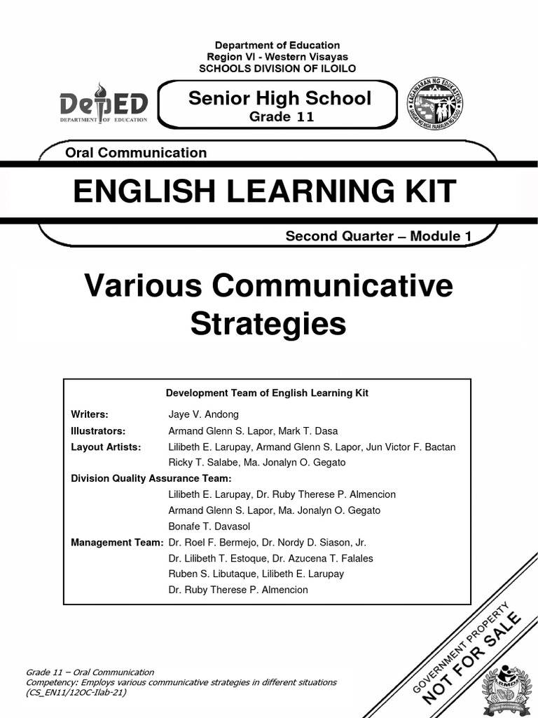 Communicative Strategies in Oral Skills | PDF | Conversation | Question
