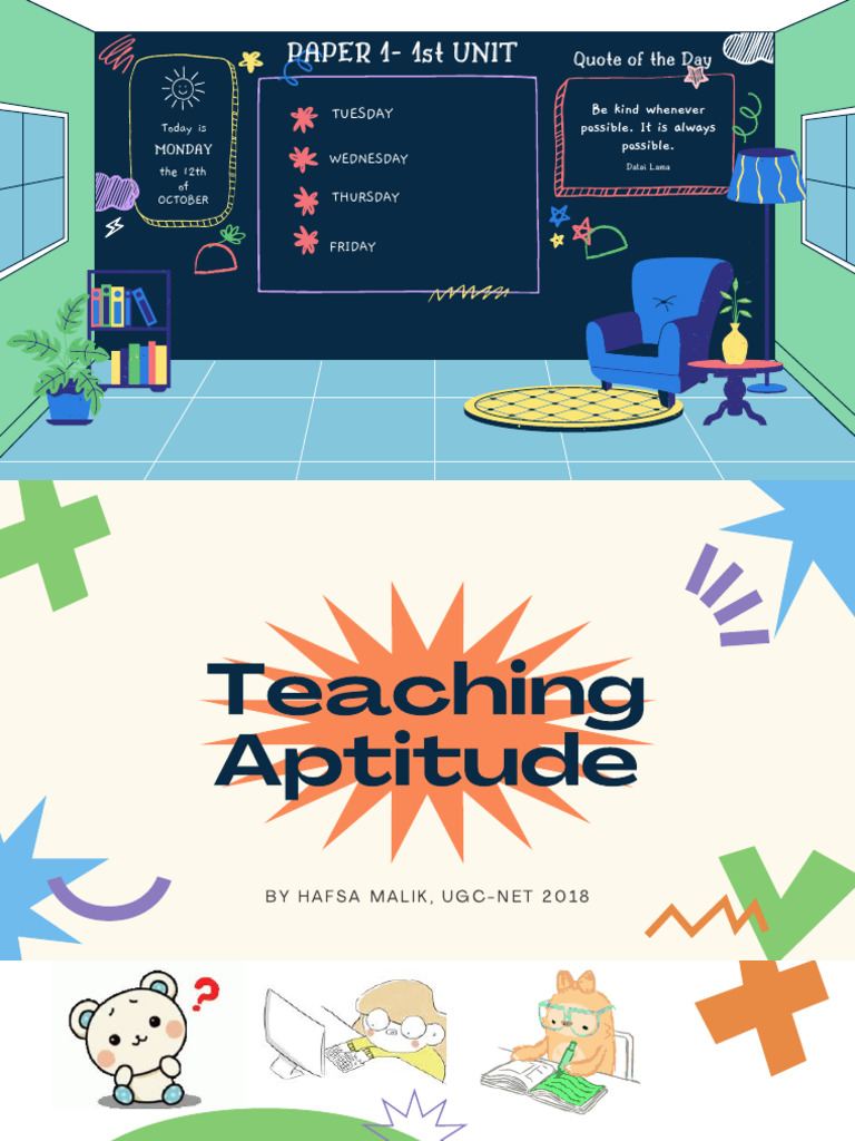 Teaching Aptitude and Educational Philosophies | PDF | Learning ...