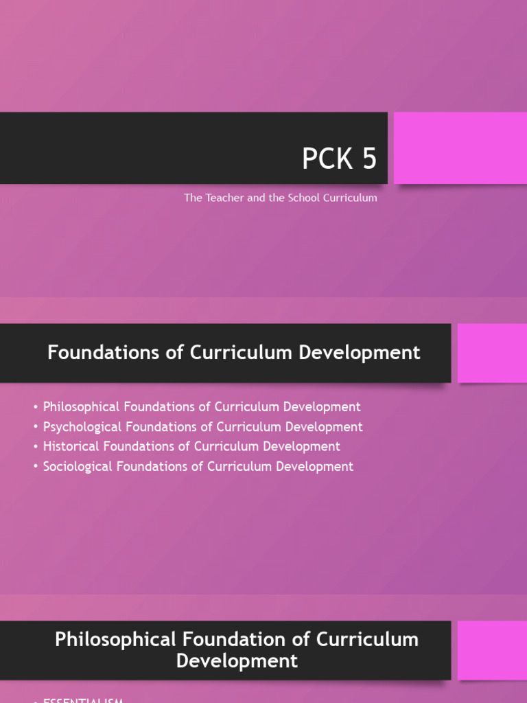 Philosophical Foundations of Curriculum | PDF | Curriculum | Science