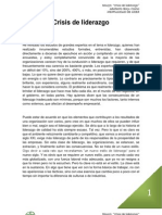 Crisis de Liderazgo "Mentalidad de líder"