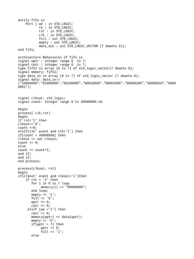 FIFO | PDF | Computer Programming | Computing
