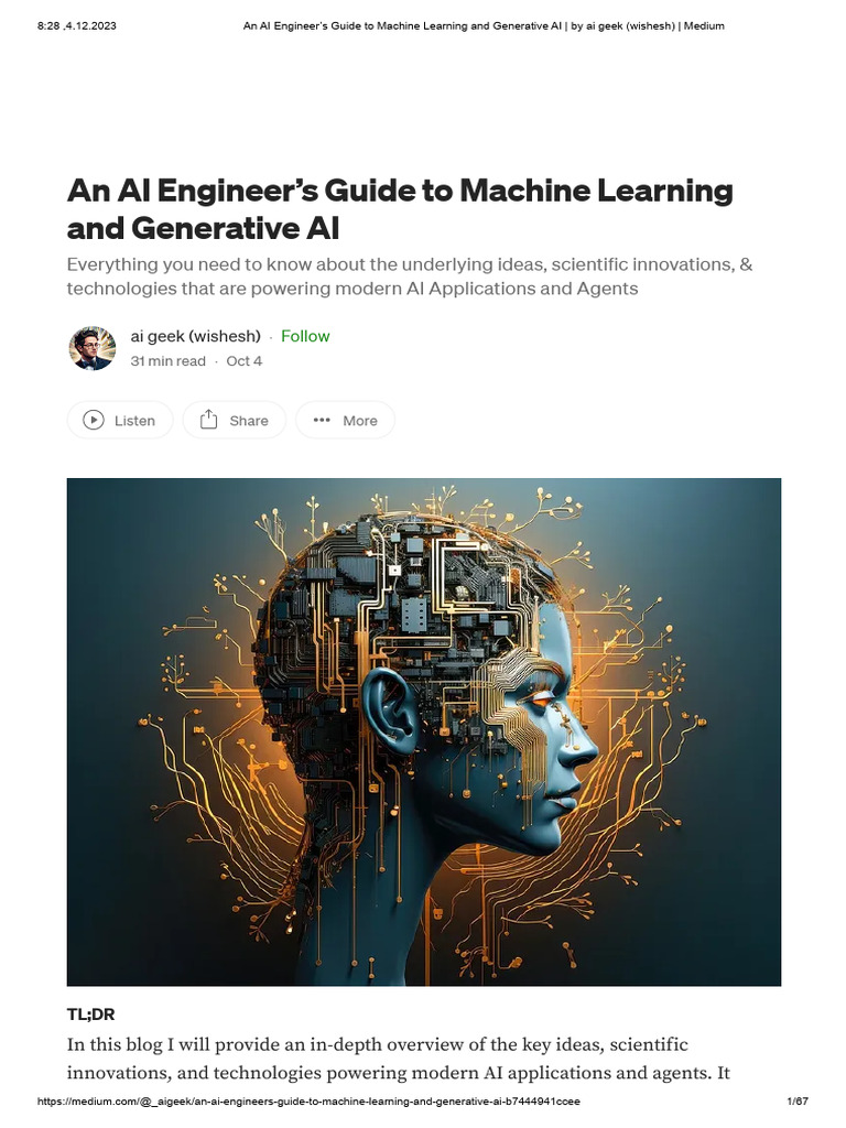 AI Engineer's Guide to Generative AI | PDF | Artificial Neural Network ...