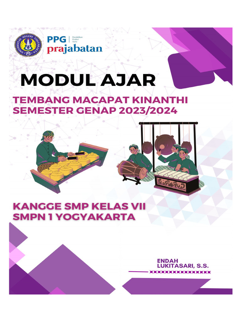 Modul Ajar Tembang Macapat Kinanthi | PDF | Kesehatan Holistik | Sains ...