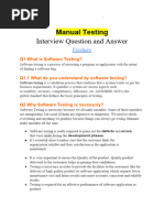 Fresher Q&A For Testing 1