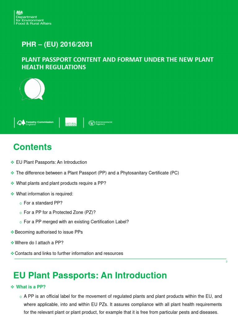 Plant Passport Introductory Guide 2021 | PDF