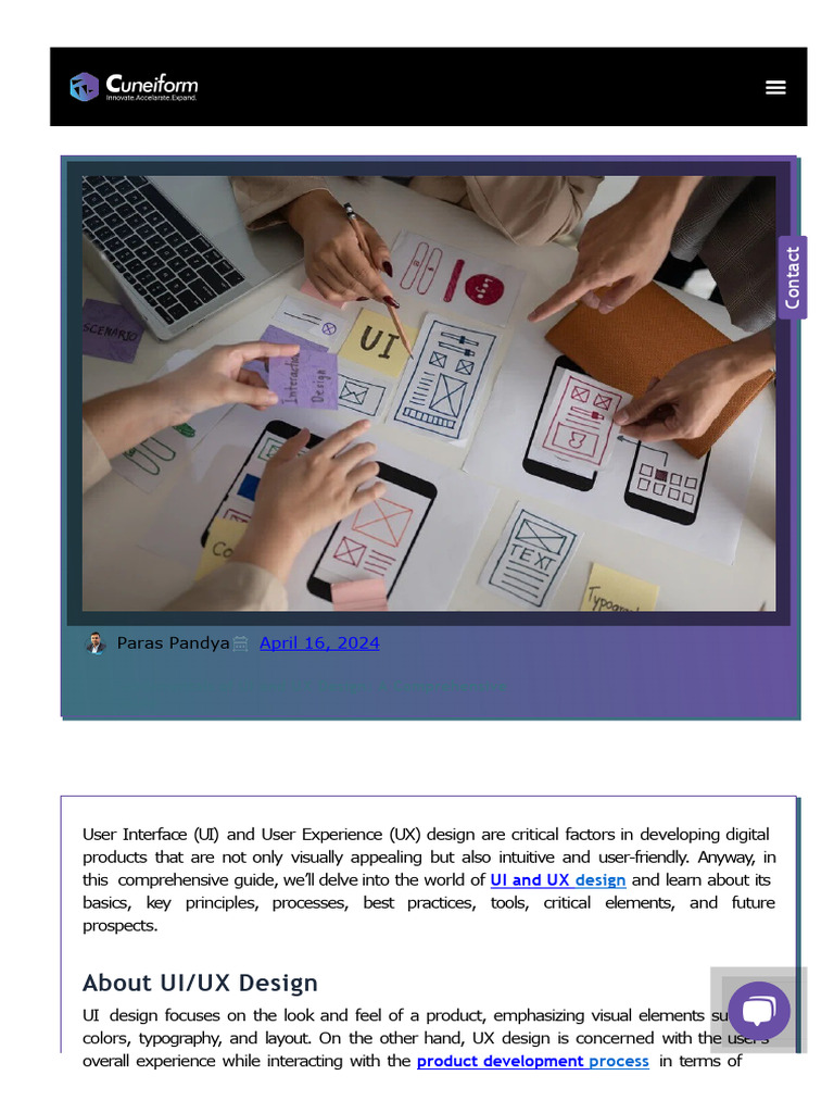 UI/UX Design Fundamentals Guide | PDF | Usability | User Interface