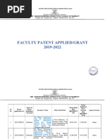 Faculty Patent Publications