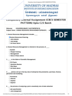 Compulsory Internal Assignment (CBCS SEMESTER PATTERN)