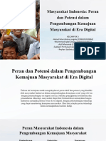 Masyarakat Indonesia Peran Dan Potensi Dalam Pengembangan Kemajuan Masyarakat Di Era Digital