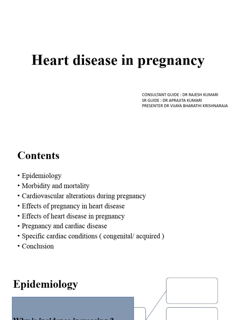 Managing Heart Disease in Pregnancy | PDF | Heart | Childbirth
