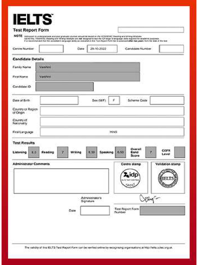 Scorecard Des22022 Varshini 1 | PDF