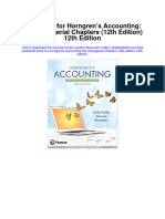 Full download Test Bank For Horngrens Accounting The Managerial Chapters 12Th Edition 12Th Edition pdf