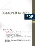 Individual Personality