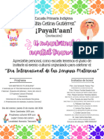 Invitación Fiesta Mexicana Moderno Blanco