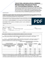 Financial Relationships Disclosure Form