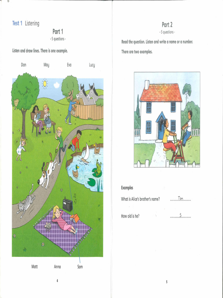 Starters Test 1 | PDF