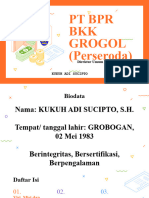 Kukuh Adi Sucipto Paparan Existing Dirum & Kepatuhan PT BPR BKK Grogol (Perseroda)