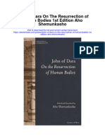 John of Dara On The Resurrection of Human Bodies 1St Edition Aho Shemunkasho Full Chapter PDF Scribd