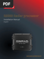 RADAR SIMRAD R-5000 (Processor Installation Manual)