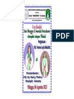 Tata Ibadah Minggu X SESUDAH PENTAKOSTA - UTUS SAMBUT Pdt YVONNE MAKATITA - Pdt NANCY NISAHPIH - - TGL. 06 AGUSTUS 2023