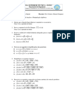Ficha 1 - Simplificações de Funções e Manipulações Algebricas - 2020