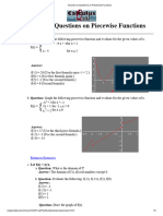 Week 003 Answers To Questions On Piecewise Functions