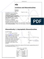 Week 004 Types of Discontinuities of Functions