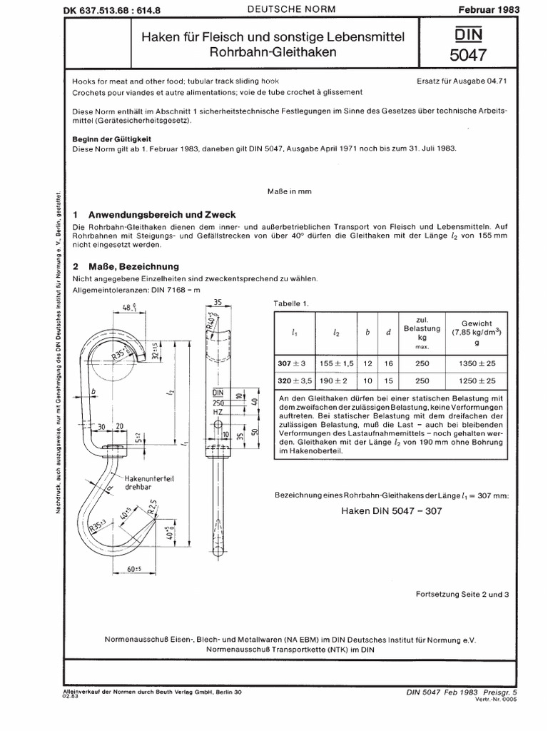 Din 5047 1983-02 | PDF