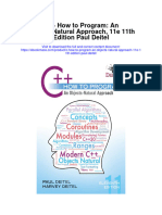 Download C How To Program An Objects Natural Approach 11E 11Th Edition Paul Deitel full chapter pdf scribd