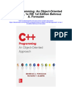 Download C Programming An Object Oriented Approach 1E Ise 1St Edition Behrouz A Forouzan full chapter pdf scribd