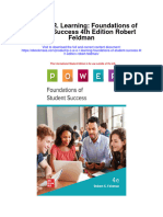 P O W E R Learning Foundations of Student Success 4Th Edition Robert Feldman Full Chapter PDF Scribd