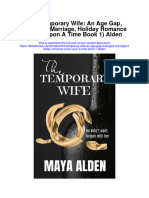 The Temporary Wife An Age Gap Arranged Marriage Holiday Romance Once Upon A Time Book 1 Alden Full Chapter PDF Scribd