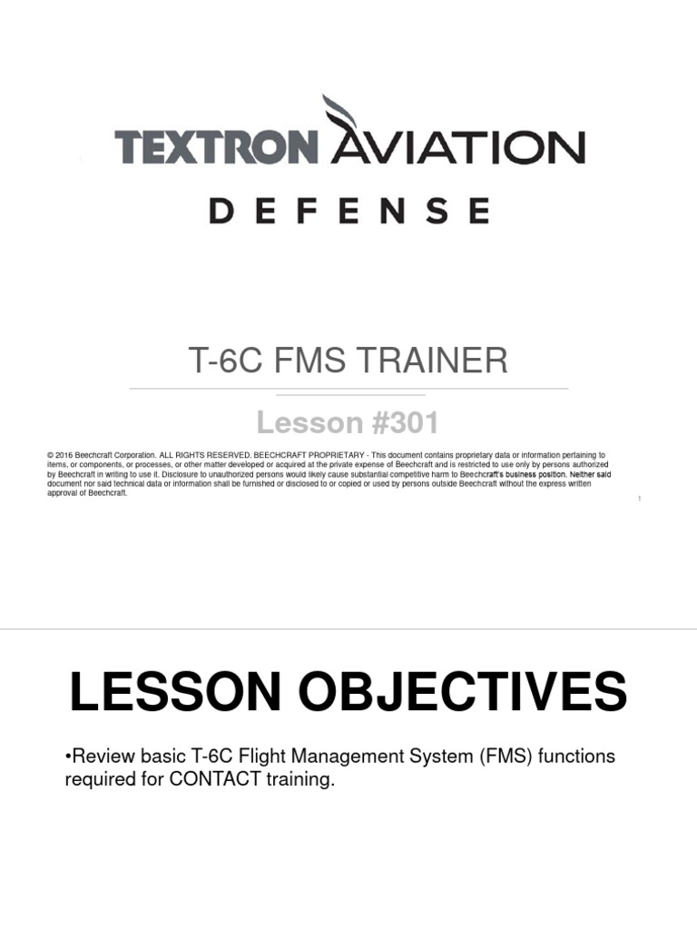 T-6C FMS Trainer Overview | PDF | Transponder (Aeronautics) | Air ...