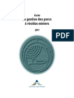 De Gestion Des Parcs A Residus Miniers