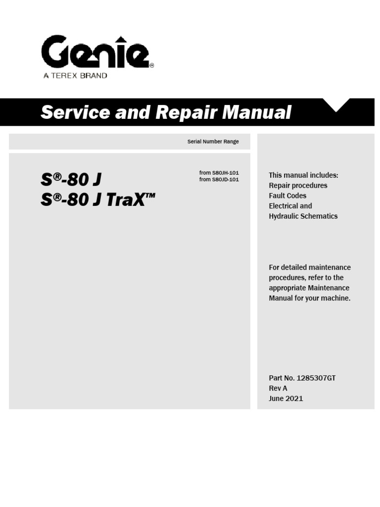 S-80J Service and Repair Manual | PDF | Viscosity | Pump