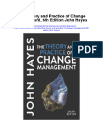 The Theory and Practice of Change Management 6Th Edition John Hayes Full Chapter PDF Scribd
