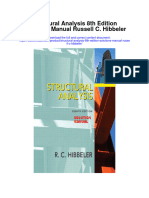 Structural Analysis 8Th Edition Solutions Manual Russell C Hibbeler Full Chapter PDF Scribd