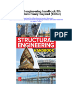 Structural Engineering Handbook 5Th Edition Edwin Henry Gaylord Editor Full Chapter PDF Scribd