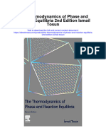 Download The Thermodynamics Of Phase And Reaction Equilibria 2Nd Edition Ismail Tosun full chapter pdf scribd