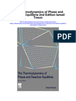 The Thermodynamics of Phase and Reaction Equilibria 2Nd Edition Ismail Tosun Full Chapter PDF Scribd