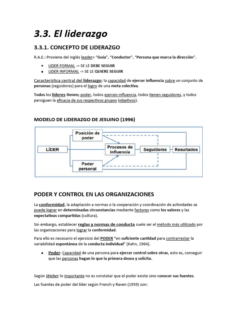 Conceptos Clave del Liderazgo Eficaz | PDF | Liderazgo | Motivación