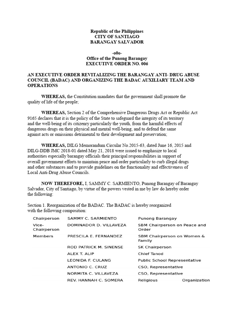 EO. BADAC Auxiliary Team PDF Substance Abuse Drug Rehabilitation