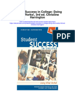 Download Student Success In College Doing What Works 3Rd Ed Christine Harrington full chapter pdf scribd