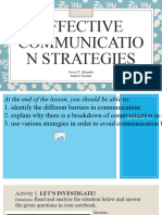 3 - EFFECTIVE COM STRATEGIES - Notes