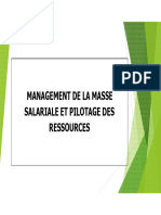 Pilotage de La Masse Salarial Cours Prof