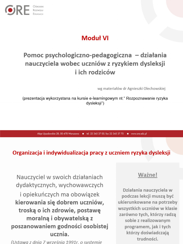 Pomoc Psychologiczno Pedagogiczna Modul-Vi-3 | PDF